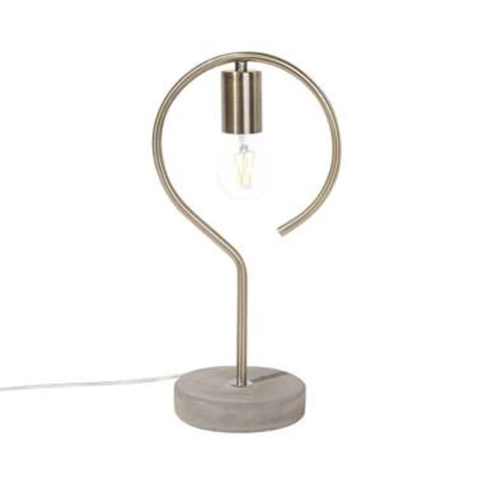 Beliani Tafellamp JUCAR - Messing Metaal 1 Beliani Tafellamp JUCAR - Messing Metaal