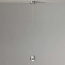 Artdelight Hanglamp Denver - 1 Lichts - Ø 10 Cm - Mat Chroom -Leen Bakker 1711216880 0102