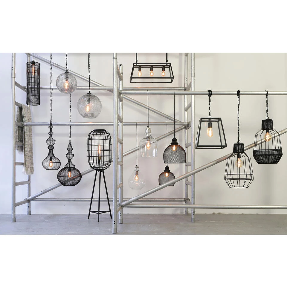 Vloerlamp TOAH - Mat Zwart-Antiek-brons - M 2 Vloerlamp TOAH - Mat Zwart-Antiek-brons - M - Afbeelding 2