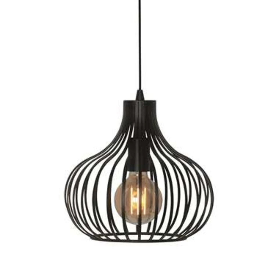 Freelight Hanglamp Aglio - 28 Cm - Zwart 2 Freelight Hanglamp Aglio - 28 Cm - Zwart - Afbeelding 2