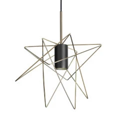 Nowodvorski Hanglamp Gstar - Ø 30 Cm - Zwart Goud