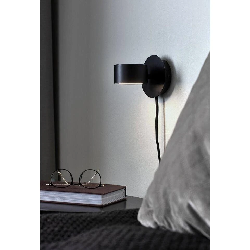 Nordlux Wandlamp Clyde - 1 Lichts - 13.5 X10 Cm - Zwart 2 Nordlux Wandlamp Clyde - 1 Lichts - 13.5 X10 Cm - Zwart - Afbeelding 2