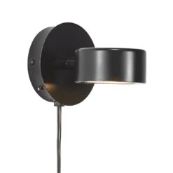 Nordlux Wandlamp Clyde - 1 Lichts - 13.5 X10 Cm - Zwart