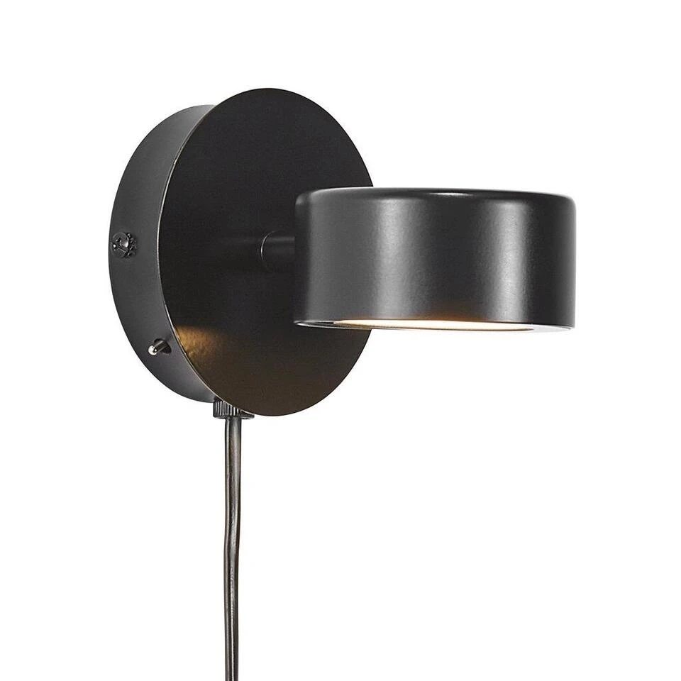 Nordlux Wandlamp Clyde - 1 Lichts - 13.5 X10 Cm - Zwart 1 Nordlux Wandlamp Clyde - 1 Lichts - 13.5 X10 Cm - Zwart