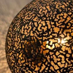 Freelight Hanglamp Oronero - Ø 40 Cm - Zwart - Goud -Leen Bakker 1819036051 0102