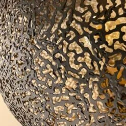 Freelight Hanglamp Oronero - Ø 40 Cm - Zwart - Goud -Leen Bakker 1819036051 0103