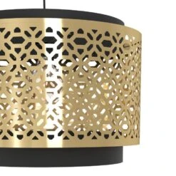 EGLO Sandbach Hanglamp - E27 - Ø 42 Cm - Zwart/Goud - Staal -Leen Bakker 186ab7171aec4ff4a0a5b49a856ff0fe