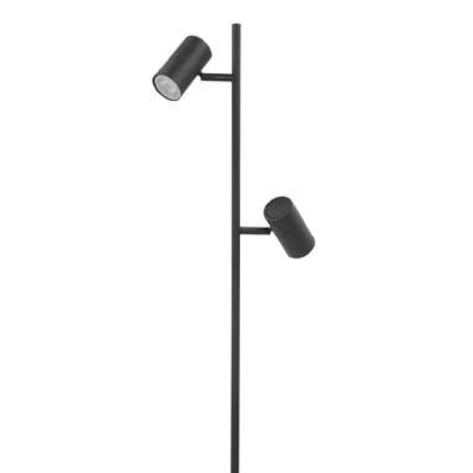 Highlight Vloerlamp Burgos - 2 Lichts - H 142 Cm - Zwart 3 Highlight Vloerlamp Burgos - 2 Lichts - H 142 Cm - Zwart - Afbeelding 3