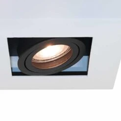 Artdelight Spot Bosco 1 Lichts - 14 X 14 Cm - Wit Zwart -Leen Bakker 1914878792 0102