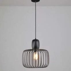 Freelight Hanglamp Costola - Ø 35 Cm - Zwart -Leen Bakker 1923070600 0103