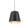 Artdelight Hanglamp Santiago - Ø 35 Cm - Zwart-goud