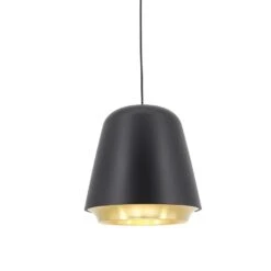 Artdelight Hanglamp Santiago - Ø 35 Cm - Zwart-goud