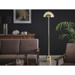 Beliani Staande Lamp MACASIA - Goud Metaal -Leen Bakker 19ff3a357c4940b5bc23157ba3d1226d