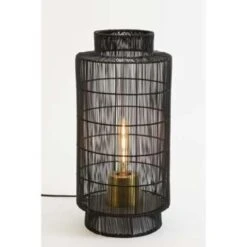 Tafellamp/Lantaarn GRUARO - Draad Zwart-Antiek-Brons -Leen Bakker 1b02dc9ebe7746a18bbd752ca5713eda