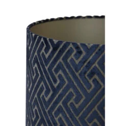 Cilinder Lampenkap Maze - Blauw - Ø40x30cm -Leen Bakker 1c5840985bad4848851388bedc3706ce