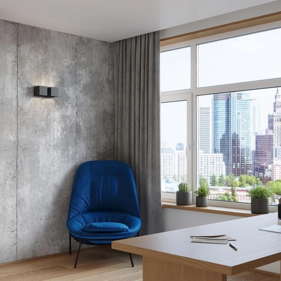 Sollux Wandlamp Quad - 2 Lichts - 12 X11 Cm - Zwart 4 Sollux Wandlamp Quad - 2 Lichts - 12 X11 Cm - Zwart - Afbeelding 4