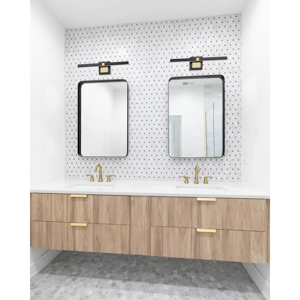 EGLO Peguera Wandlamp - LED - 60 Cm - Zwart/Goud - Spiegellamp 5 EGLO Peguera Wandlamp - LED - 60 Cm - Zwart/Goud - Spiegellamp - Afbeelding 5