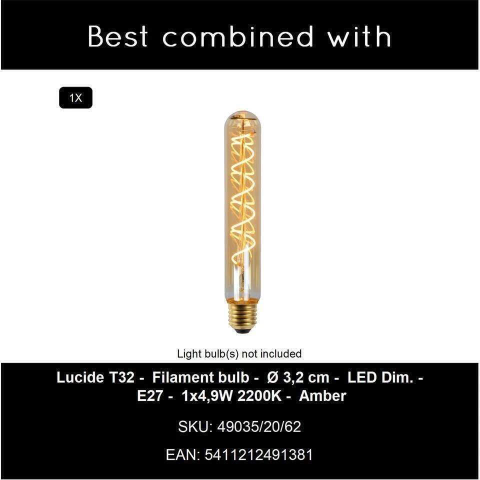 Lucide ROLLO Hanglamp - Taupe 4 Lucide ROLLO Hanglamp - Taupe - Afbeelding 4