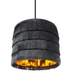 SUAPURE - Hanglamp - Zwart - Polyester -Leen Bakker 2a751b4368d245a1a3b0bfb35baa28e1