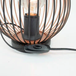 EGLO Almanzora Tafellamp - E27 - Ø 20 Cm - Staal - Zwart/Koper -Leen Bakker 2f9cff645b004feeaf9c8a5459e49e37