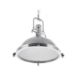 Beliani Hanglamp EBRON - Zilver Metaal -Leen Bakker 302adaf8ad2b4b7c8a32ca189adaa595
