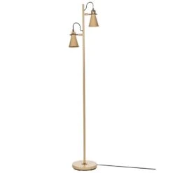 MOYOLA - Staande Lamp - Beige - Metaal -Leen Bakker 308744c9d79c4b38955c7b5cbceb154b