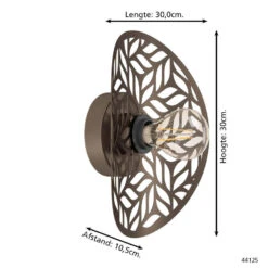 EGLO Swaby Wandlamp - E27 - 30 Cm - Brons 10 EGLO Swaby Wandlamp - E27 - 30 Cm - Brons -Leen Bakker 316b317c0bda4e149808355c0d874085