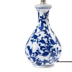 CARMEN - Tafellamp - Wit/Blauw - Porselein/Linnen -Leen Bakker 3500078fe73f4bb586d55b6071f51504