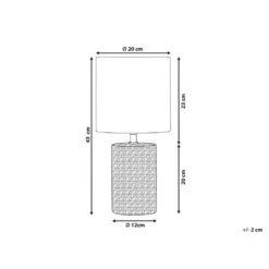 Beliani Tafellamp IDER - Bruin Keramiek 6 Beliani Tafellamp IDER - Bruin Keramiek -Leen Bakker 370aae4780e740d1b4f9643bbeba3d7e