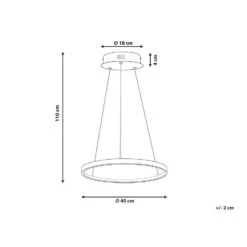 Beliani Hanglamp JORDAN - Zilver Aluminium -Leen Bakker 374f69d529cb45088430693469224cbb