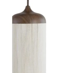 Hanglamp Dania - Bruin/Crème - 90x22x32cm - 3L -Leen Bakker 3944c4ab044a4bcaab8d539d4db86eac