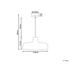 Beliani Hanglamp TAMARIN - Beige Rotan -Leen Bakker 3955bedcfac54f73812346b09277719c