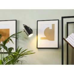 Beliani Muurlamp TYRIA - Zwart Metaal -Leen Bakker 411ce9eff4c84c12b8090a16572b14d3