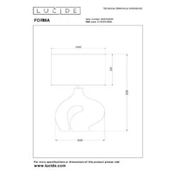 Lucide FORMA Tafellamp - Wit -Leen Bakker 417a2e5e8c434e37b2b9720aea06f51c