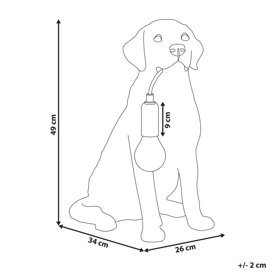 MARLEY - Tafellamp - Goud - Polyresin 4 MARLEY - Tafellamp - Goud - Polyresin - Afbeelding 4