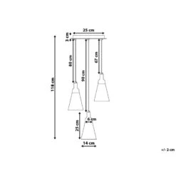 Beliani Hanglamp TICINO - Wit Aluminium 6 Beliani Hanglamp TICINO - Wit Aluminium -Leen Bakker 46afdef101f2407d97e663be45f001f3