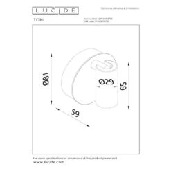 Lucide TONI Wandspot - Koffie 11 Lucide TONI Wandspot - Koffie -Leen Bakker 47f28fcc307f498da6437546696335a1