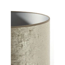 Cilinder Lampenkap Chelsea - Zilver - Ø40x35cm -Leen Bakker 48c123347eb243159c2cdac143662c0a