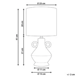 KERULEN - Tafellamp - Beige - Keramiek -Leen Bakker 4e8cdb6b08d44f7e955f4f37bddd5a6b