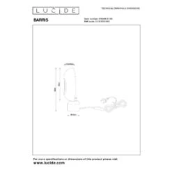 Lucide BARRIS Tafellamp - Terracotta -Leen Bakker 53361c057f854c02a9ed3707387340ad