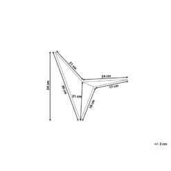 Beliani Muurlamp BRIANCE - Zwart Metaal -Leen Bakker 536b3f142f8846adb4845213734c9e8a