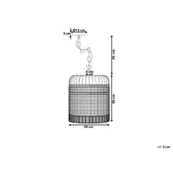 Beliani Hanglamp CELON - Zwart Ijzer -Leen Bakker 53b55ee48d1a4f85bc7a08c1104a329d