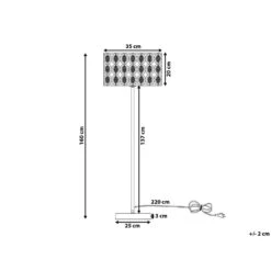 Beliani Staande Lamp TENNA - Zilver Metaal 6 Beliani Staande Lamp TENNA - Zilver Metaal -Leen Bakker 53d2249d8bef40388fa6d02df0100816