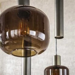 Hoyz Collection - Hanglamp Bronza Mix 4+3-lichts - Sienna Brown -Leen Bakker 545ef9fb131f478782db28539d0b5580