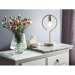 Beliani Tafellamp JUCAR - Messing Metaal 7 Beliani Tafellamp JUCAR - Messing Metaal -Leen Bakker 545fc9242f0847d2a55c22f0c75ccc19