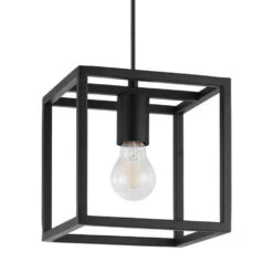 EGLO Eldrick Hanglamp - E27(excl.) - 1 Lichts - 20cm - Metaal - Zwart -Leen Bakker 553419e10be44958907423c93fb407fa