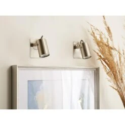 Beliani Muurlamp KLIP - Zilver Metaal 7 Beliani Muurlamp KLIP - Zilver Metaal -Leen Bakker 5696f084f4244f5eac096447eb5a5c5d