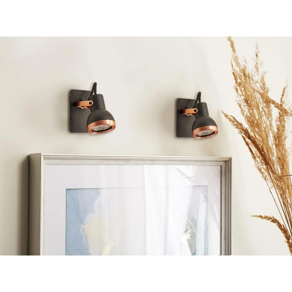 Beliani Muurlamp BARO - Zwart Ijzer 4 Beliani Muurlamp BARO - Zwart Ijzer - Afbeelding 4