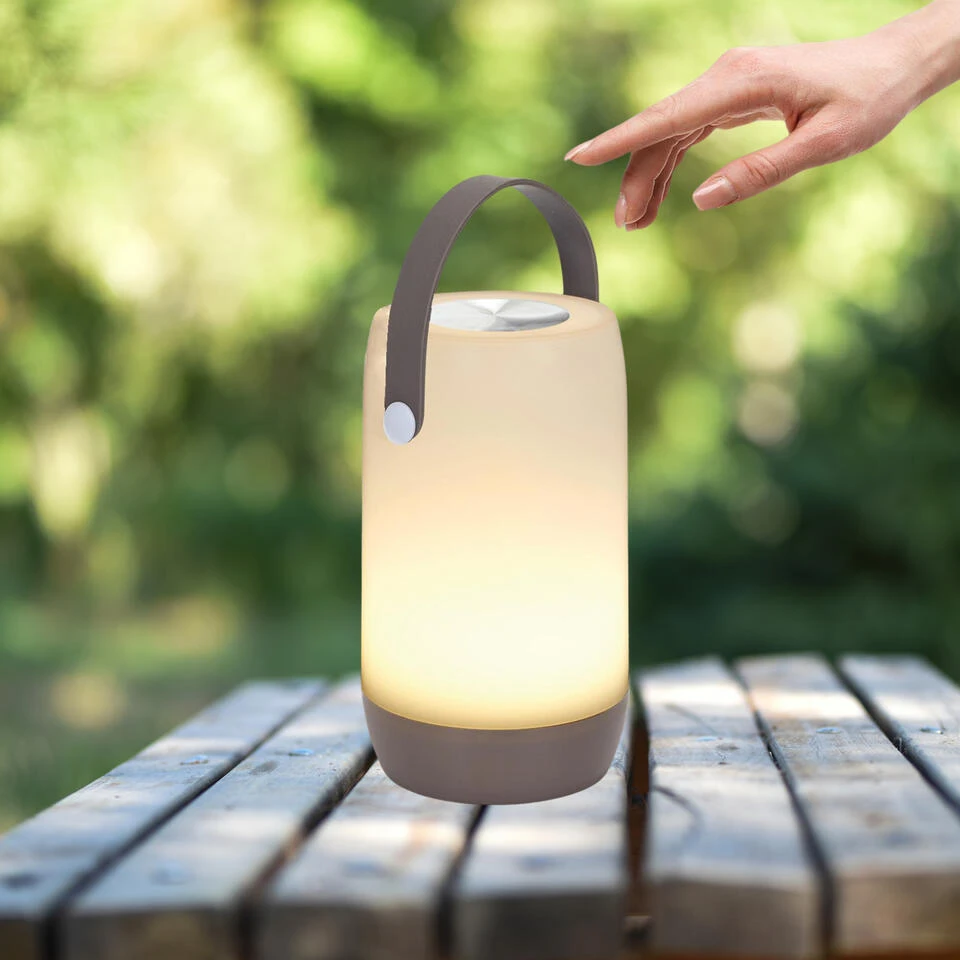 Home Deco Factory Portable Tafellamp - Grijs - Touch - Oplaadbaar 3 Home Deco Factory Portable Tafellamp - Grijs - Touch - Oplaadbaar - Afbeelding 3