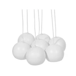 Beliani Hanglamp OLZA - Wit Metaal -Leen Bakker 5d94cee5e1c043e3a8fadc59aee0c276